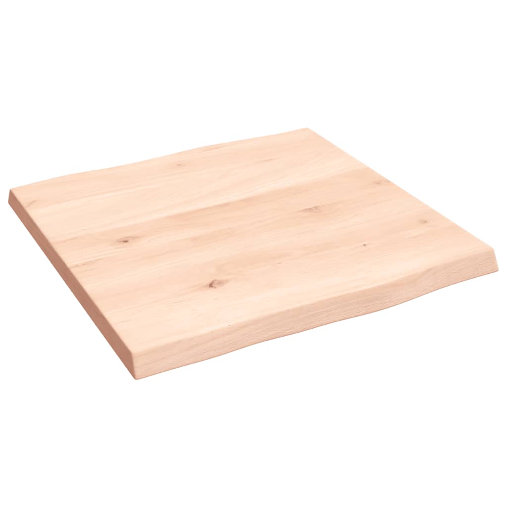 vidaXL Tablero de mesa madera maciza roble borde natural 40x40x2 cm - Image 3
