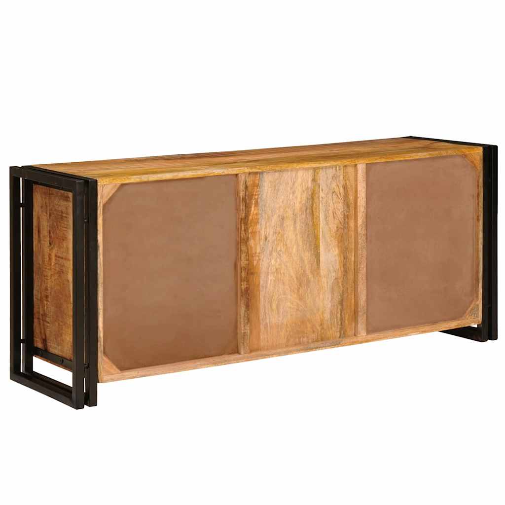 vidaXL Gabinete de TV Marrón Madera maciza de mango rugosa - Image 6