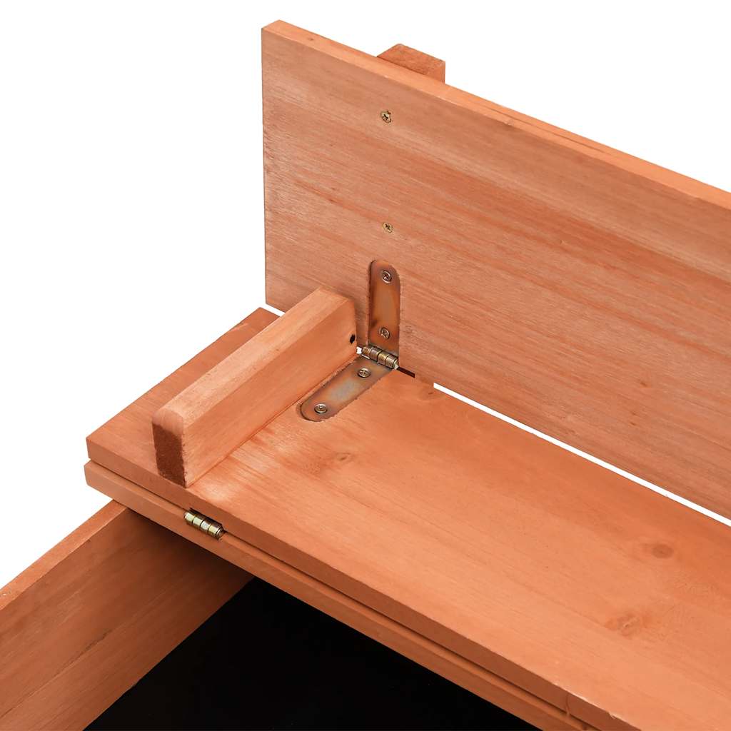 vidaXL Arenero de madera de abeto 95x90x15 cm - Image 5