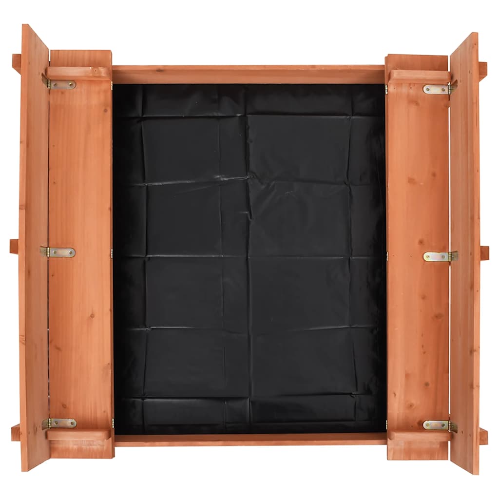 vidaXL Arenero de madera de abeto 95x90x15 cm - Image 6