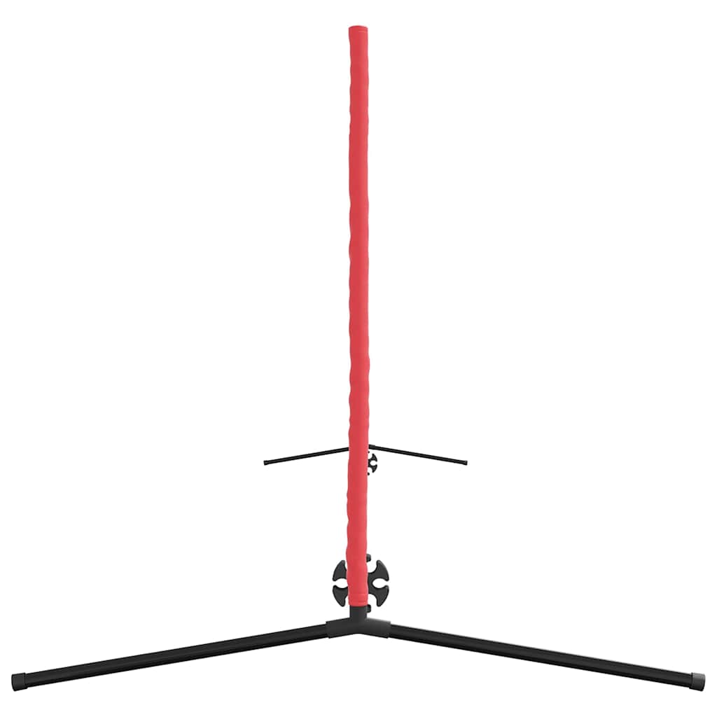 vidaXL Red de tenis Manual Negro y rojo 595 x 90.5 x 87 cm Poliéster - Image 6