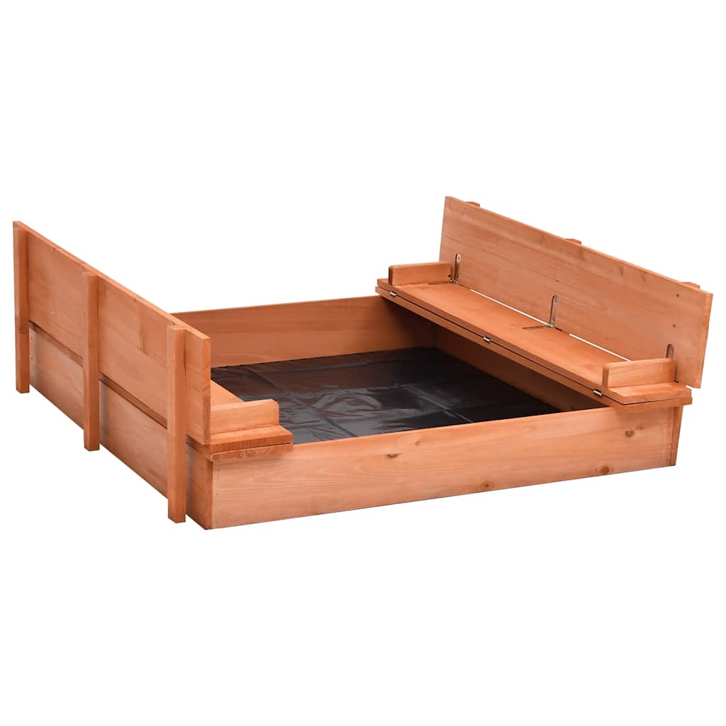 vidaXL Sandkasten Tannenholz 95×90×15 cm - Image 4