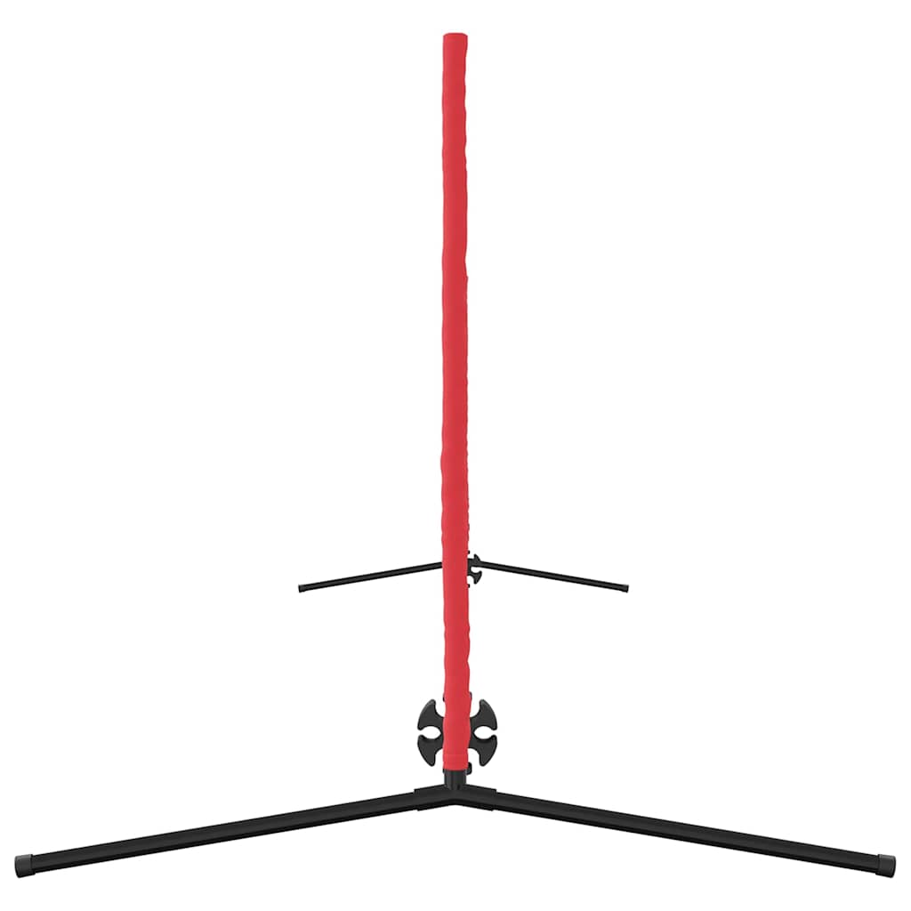 vidaXL Tennisnetz Schwarz und rot 396 x 92 x 87 cm Polyester - Image 6