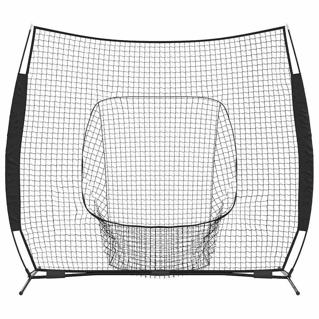 vidaXL Baseball & Softball Schwarz 250 x 106 x 209 cm Polyester - Image 4