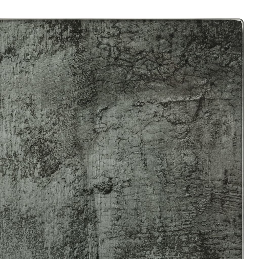 vidaXL Schneidebretter 2 Stk. in Betonoptik Hartglas - Image 3