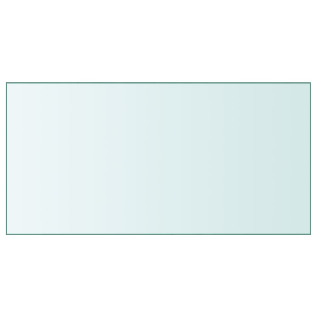 vidaXL Superficie de mesa vidrio templado transparente 50x100 cm