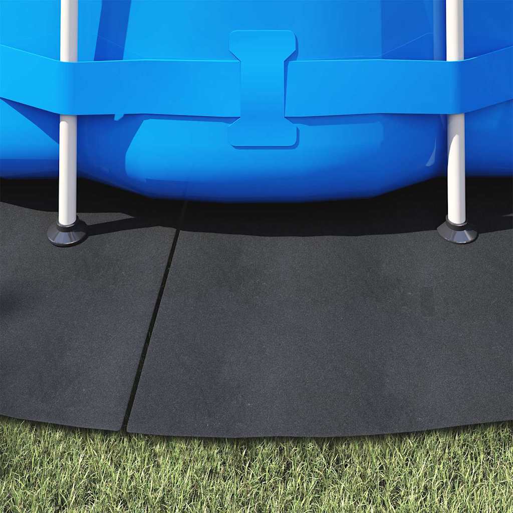 vidaXL Bodenfolie für Pools Schwarz Ø 428 cm Polyester-Geotextil - Image 4