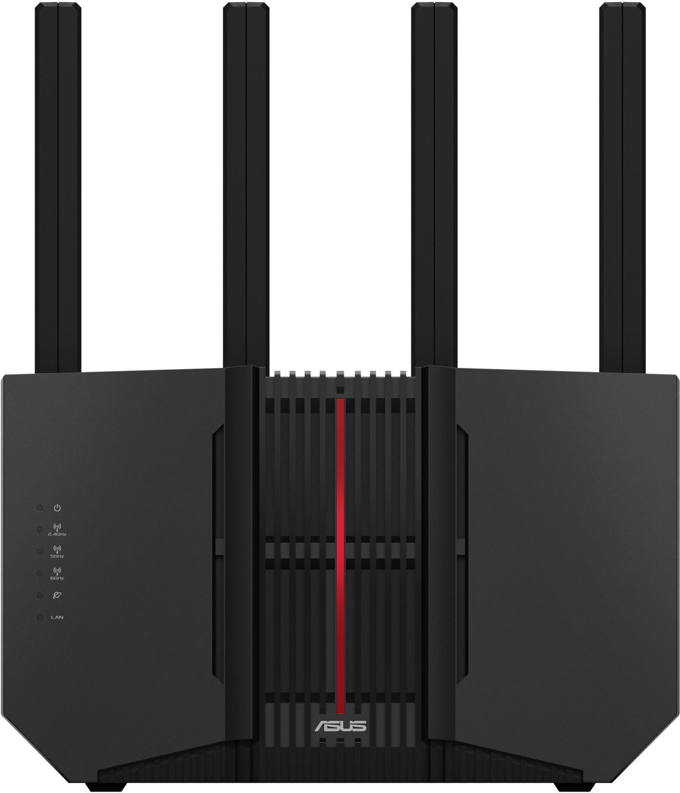 Asus RT-Be92u - Wireless Router 4-PorT-Switch - 1gbe, 2,5gbe, WI-Fi 7 - WaN-Ports: 2 MultI-Band (90ig0950-Mo9a0v)