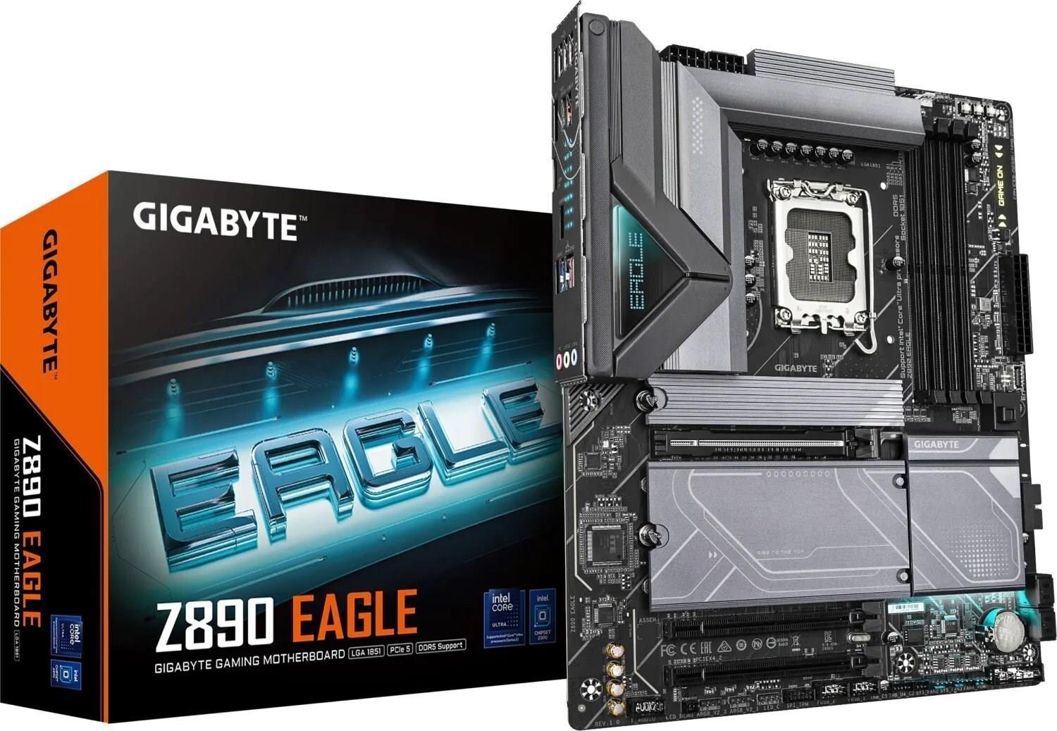Gigabyte Z890 Eagle - Motherboard - Atx - Lga1851-Sockel - Z890 Chipsatz - Usb4, Usb 3,2 Gen 2, Usb 3,2 Gen 1, UsB-C 3,2 Gen2 - 2,5 Gigabit Lan - Onb