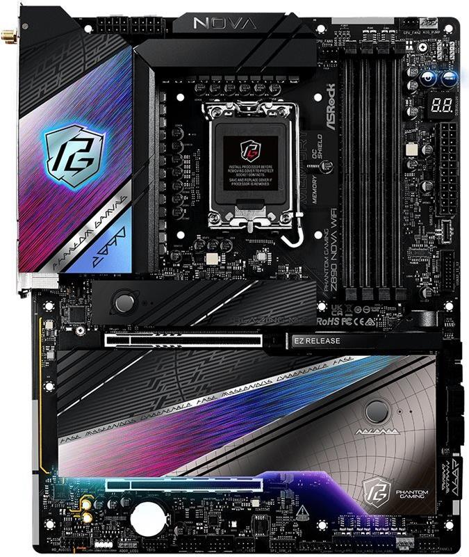 Asrock Phantom Gaming Z890 Nova Wifi - Motherboard - Atx - Lga1851-Sockel - Z890 Chipsatz - Usb4, UsB-C 3,2 Gen 2x2, Usb 3,2 Gen 2, Usb 3,2 Gen 1 - 5