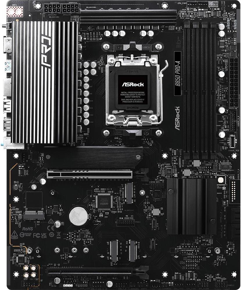 Asrock B850 PrO-A Ddr5 Am5 Retail - Amd Sockel Am5 (ryzen Zen4) (90-MxbqM-A0uayz)