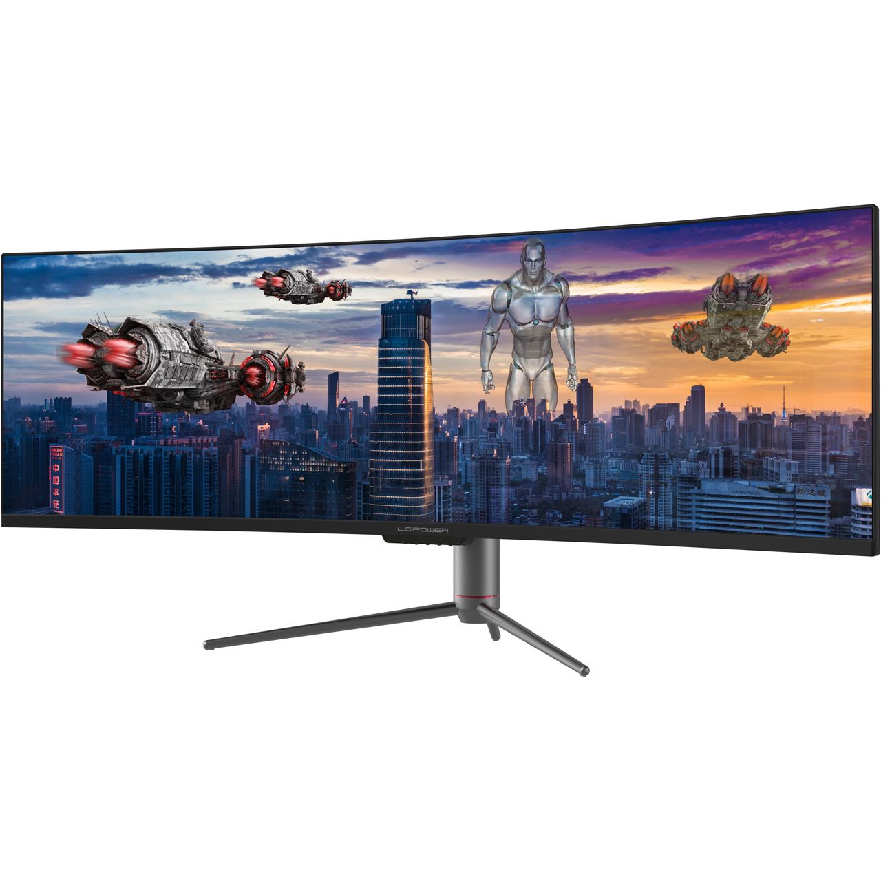 LC-Power LC-M49-DqhD-120-C-Q Led Display 124,5 Cm (49" ) 5120 X 1440 Pixel Ultrawide Quad Hd Qled Schwarz (lC-M49-DqhD-120-C-q)