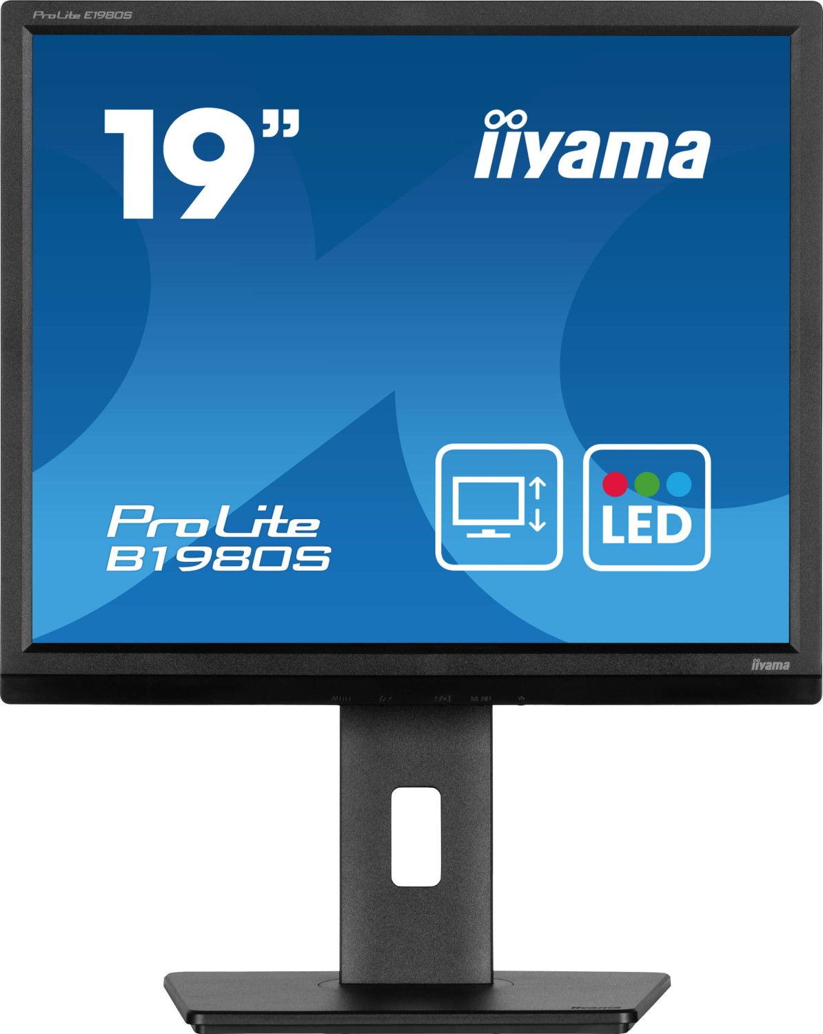 Iiyama Prolite B1980S-B1, 48,3cm (19''), Kit, Schwarz Tft Monitor, 5:4, Bildschirmdiagonale: 48,3 Cm (19''), 1280x1024 Pixel, Reaktionszeit: 3ms, Hel