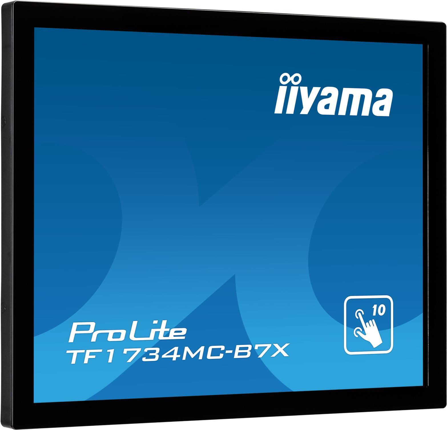 Iiyama Prolite Tf1734mC-B7x - LeD-Monitor - 43 Cm (17") - Offener Rahmen - Touchscreen - 1280 X 1024 - Ips - 350 Cd/m² - 1000:1 - 5 Ms - Hdmi, Vga, D