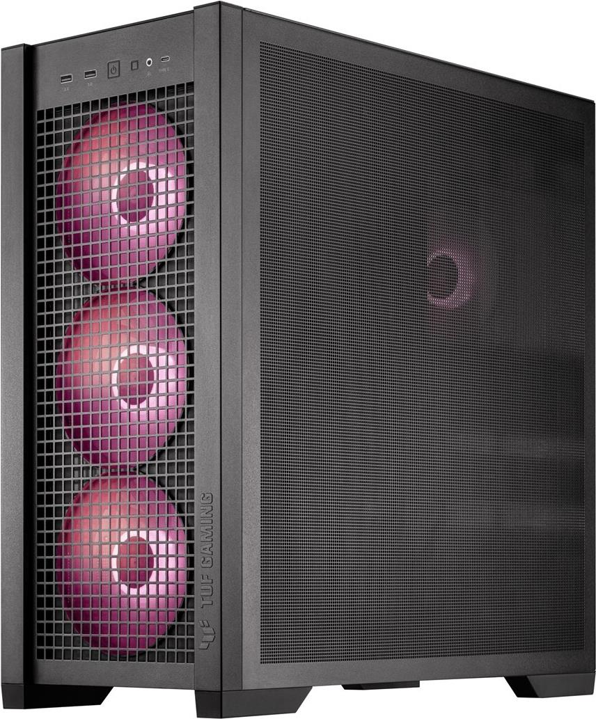 Asus Tuf Gaming Gt302 Argb - Mid Tower - E-Atx - Seitenteil Mit Fenster (gehärtetes Glas) - Keine Spannungsversorgung - Usb/audio (90dc00i0-B19000)