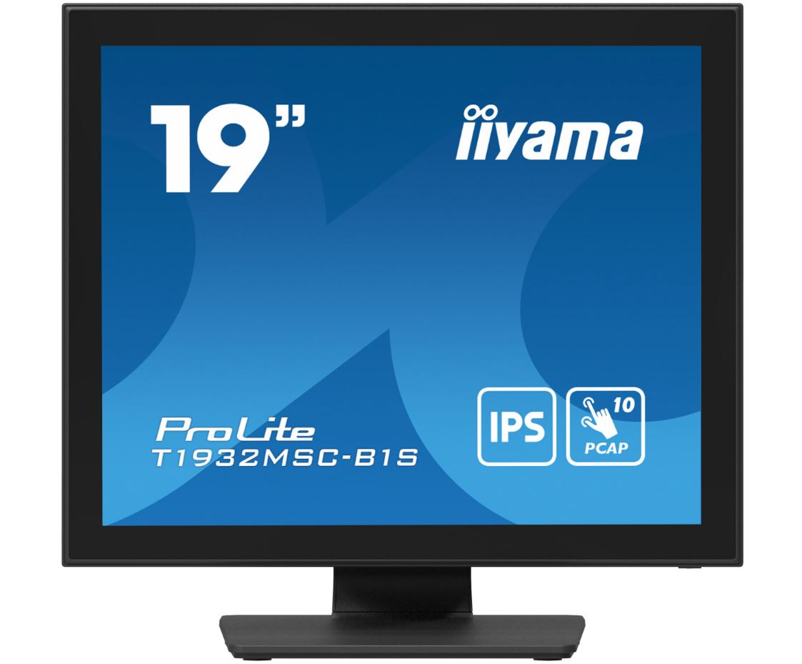 Iiyama Prolite T1932msC-B1s, 48,3cm (19''), Projected Capacitive, 10 Tp, Kit (usb), Schwarz Touchmonitor, Bildschirmdiagonale: 48,3 Cm (19''), Projec