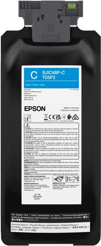 Epson T55p2 - 480 Ml - Cyan - Original - Box - TinteN-Packung - Für Epl C8000e (c13t55p240)