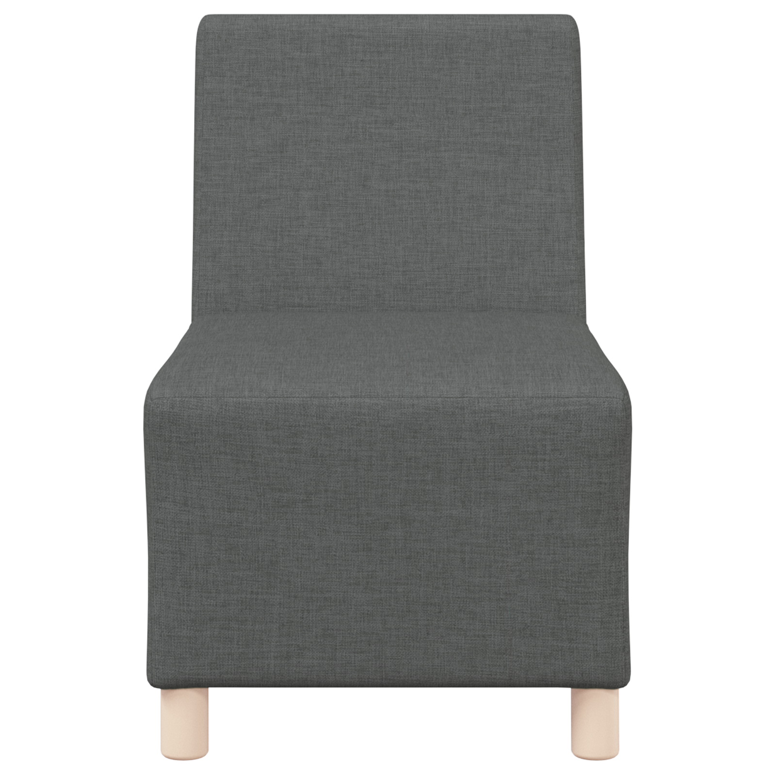 Unità Di Divano Modulare Senza Braccioli 2 Pcs Grigio Scuro - Image 5