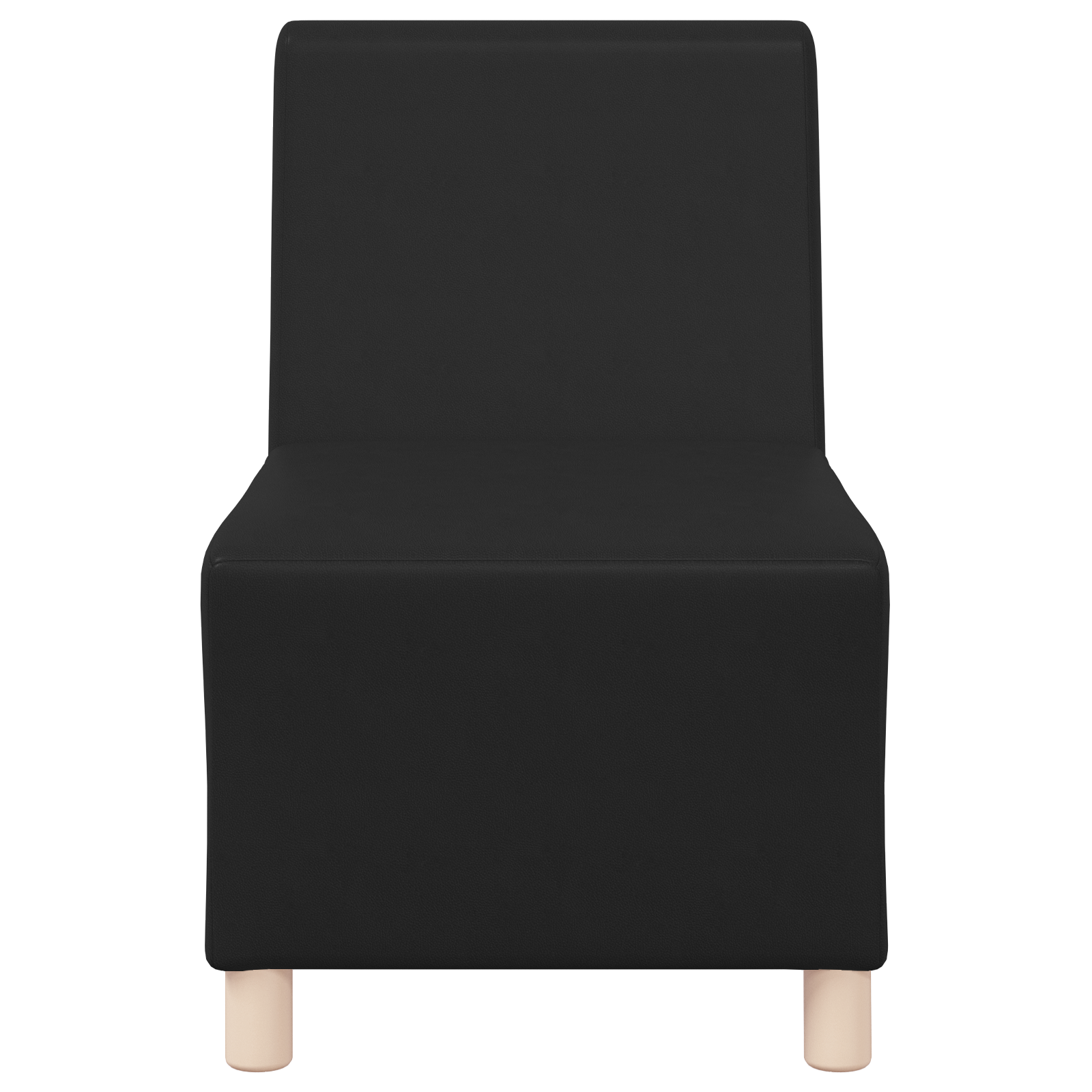 Unità Di Divano Modulare Senza Braccioli 3 Pcs Nero - Image 5