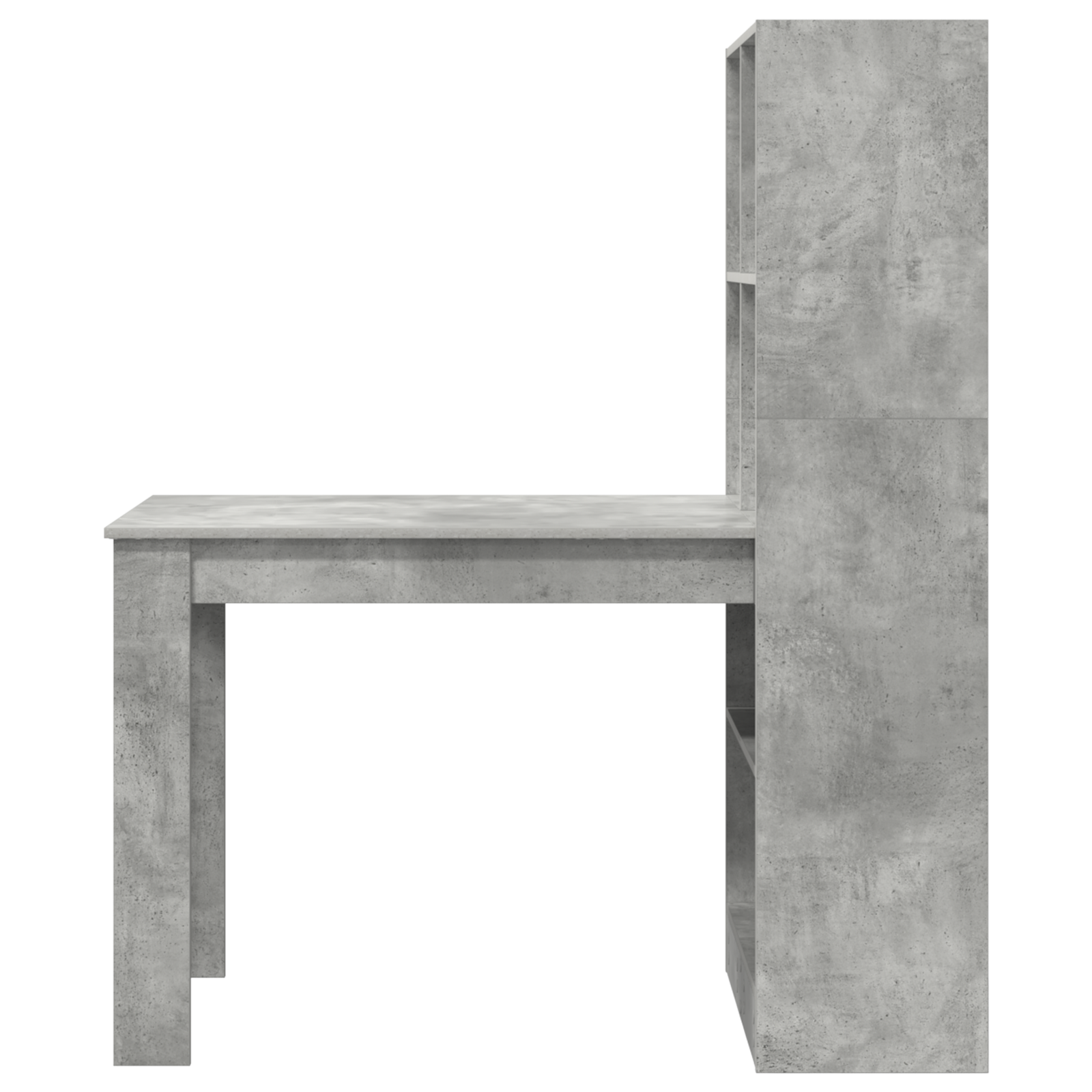 Scrivania Grigio Cemento 122 X 67 X 145 Cm Legno Multistrato - Image 4