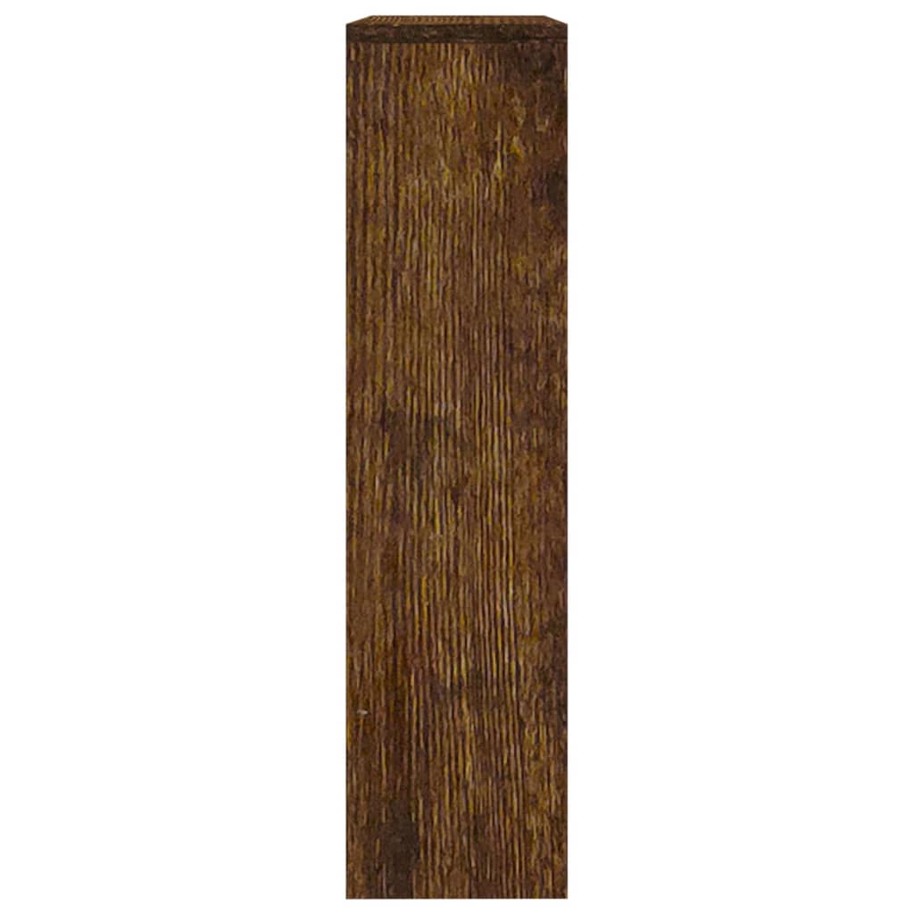 Scarpiera Con Specchio A 2 Livelli Rovere Fumo 63x17x67 cm - Image 6