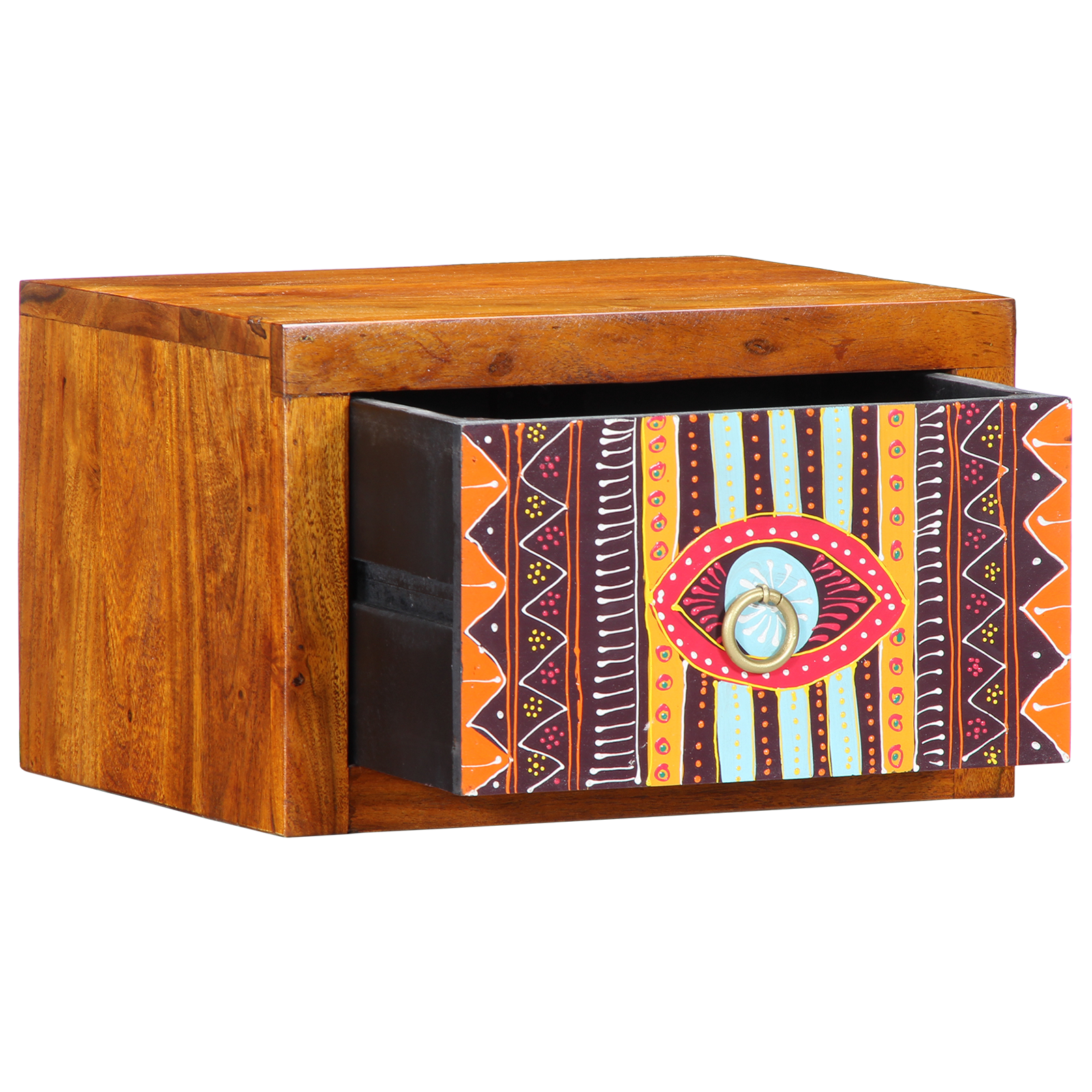 Armadio Da Notte Con Cassetto Marrone 35 X 30 X 22 cm - Image 4