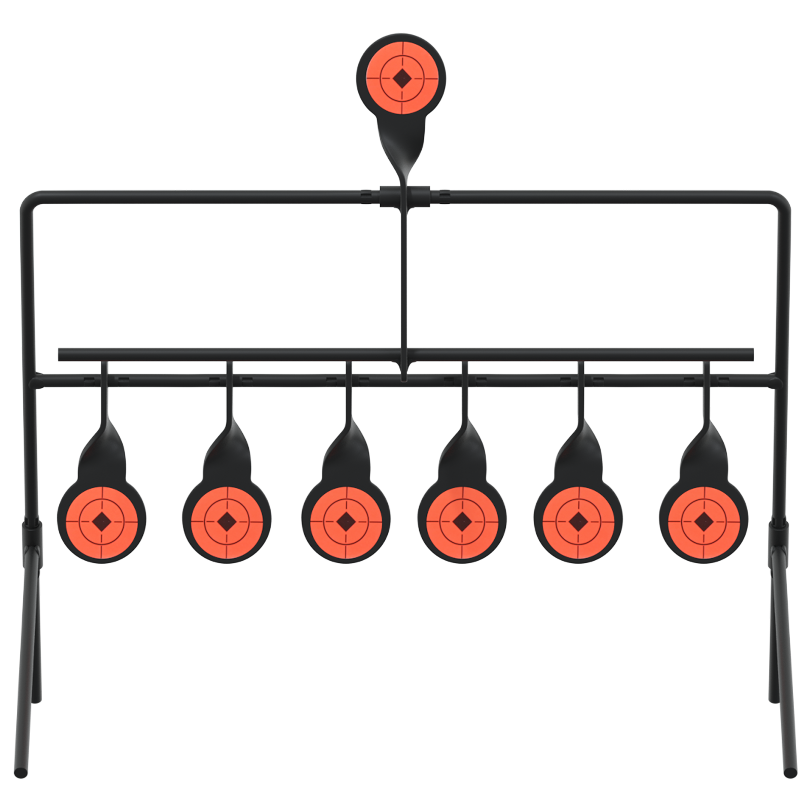 Bersaglio Che Si Ripristina Nero 38 X 20,5 X 33 Cm Acciaio - Image 4
