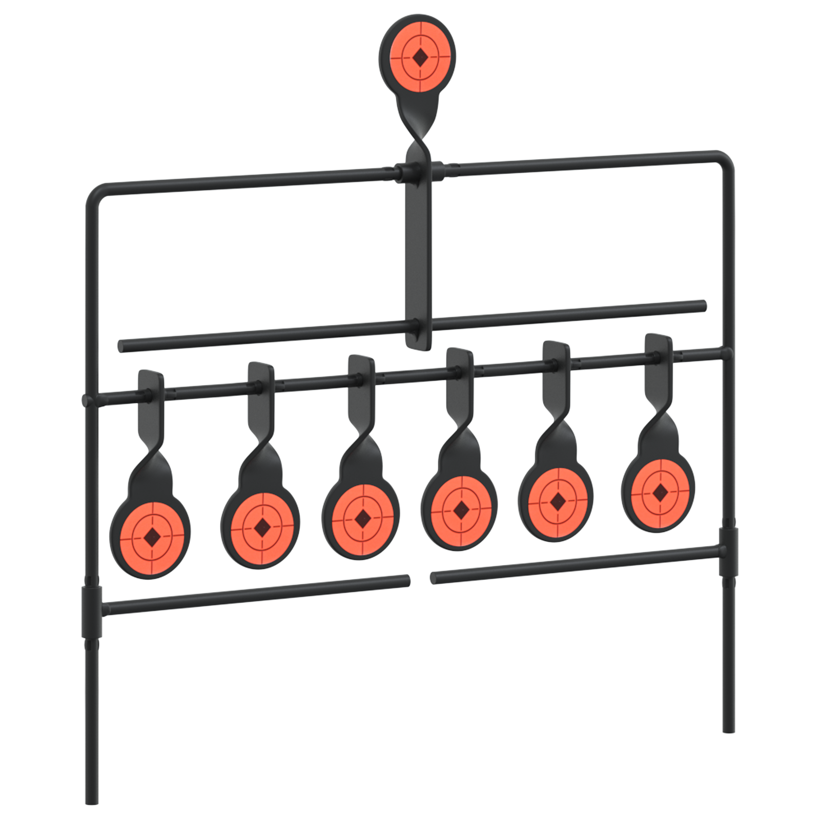 Bersaglio Che Si Ripristina Nero 38 X 20,5 X 33 Cm Acciaio - Image 3