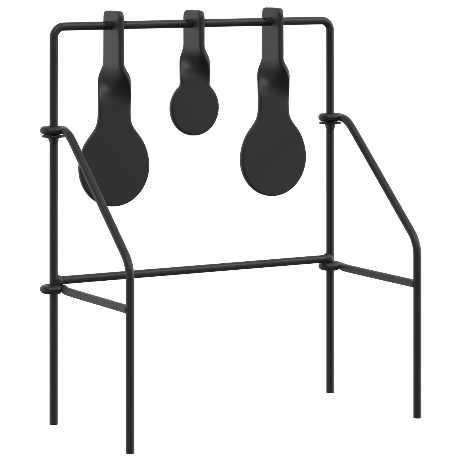 Bersaglio Che Si Ripristina Nero 26 X 13 X 31 Cm Acciaio - Image 6