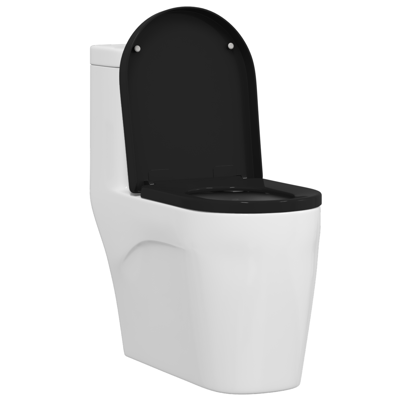 Sedile Del Wc Nero 48 X 36.5 X 4.5 Cm Polipropilene - Image 3