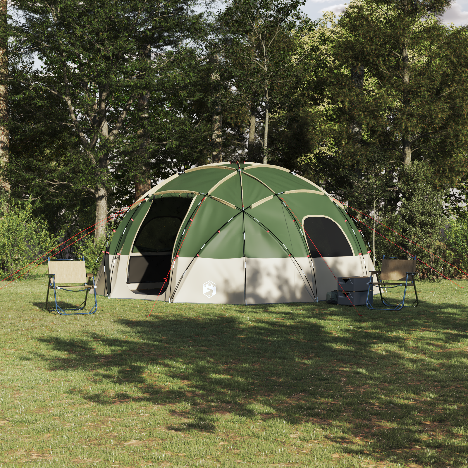 Tenda Da Campeggio Verde 475 X 475 X 235 Cm Poliestere