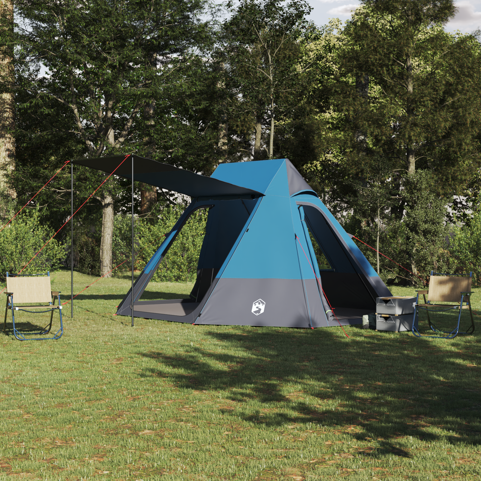 Tenda Da Campeggio Blu 482 X 360 X 227 Cm Poliestere