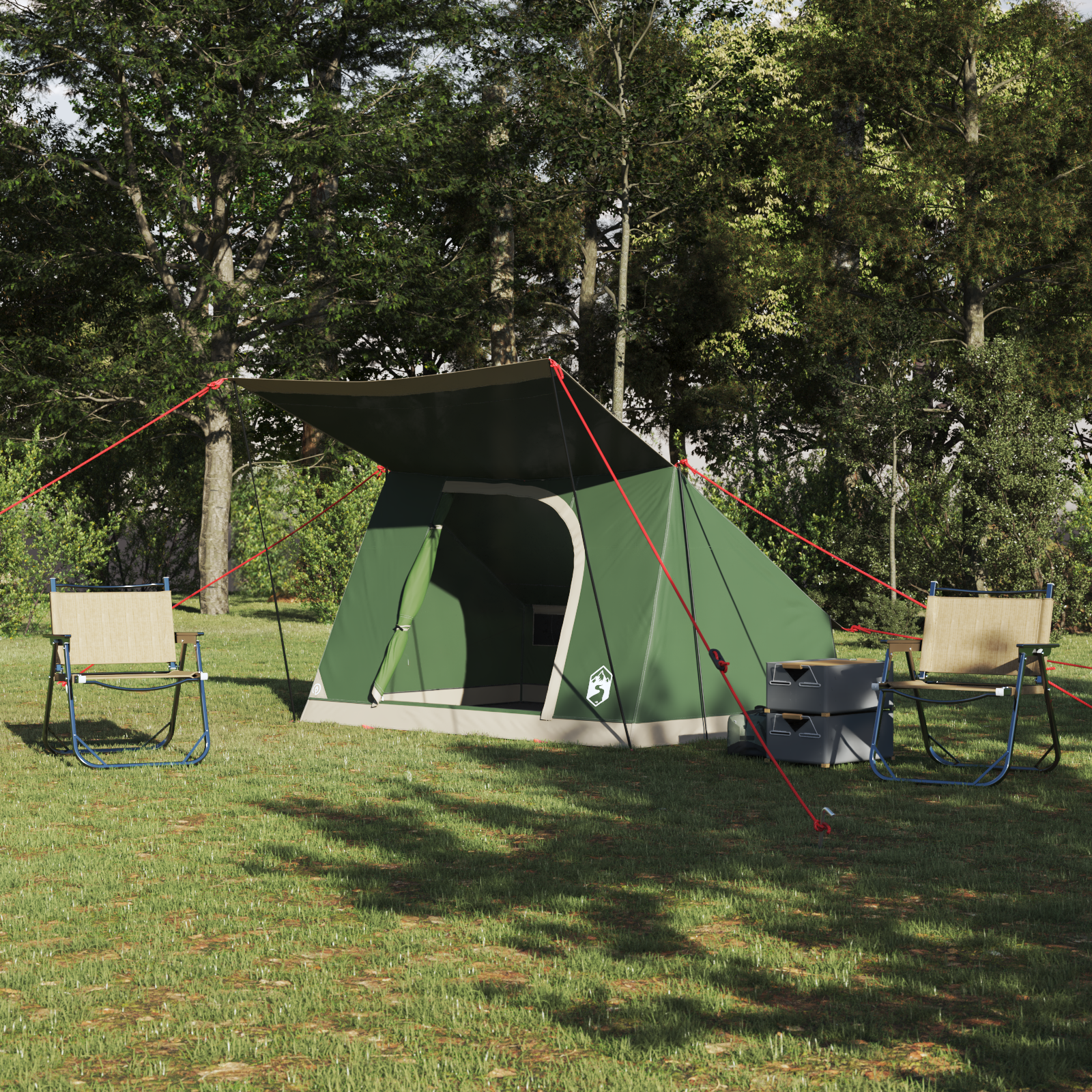 Tenda Da Campeggio Verde 223 X 163 X 130 Cm Poliestere