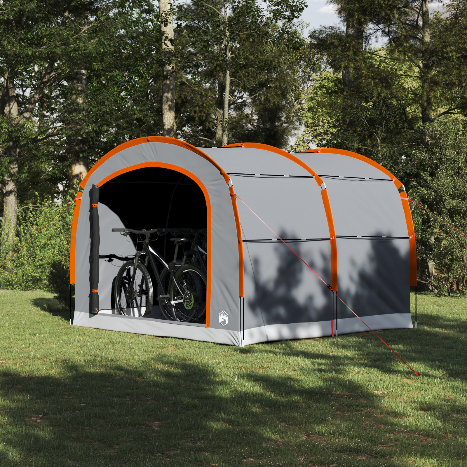 Tenda Grigio E Arancione 268 X 240 X 191 Cm Poliestere