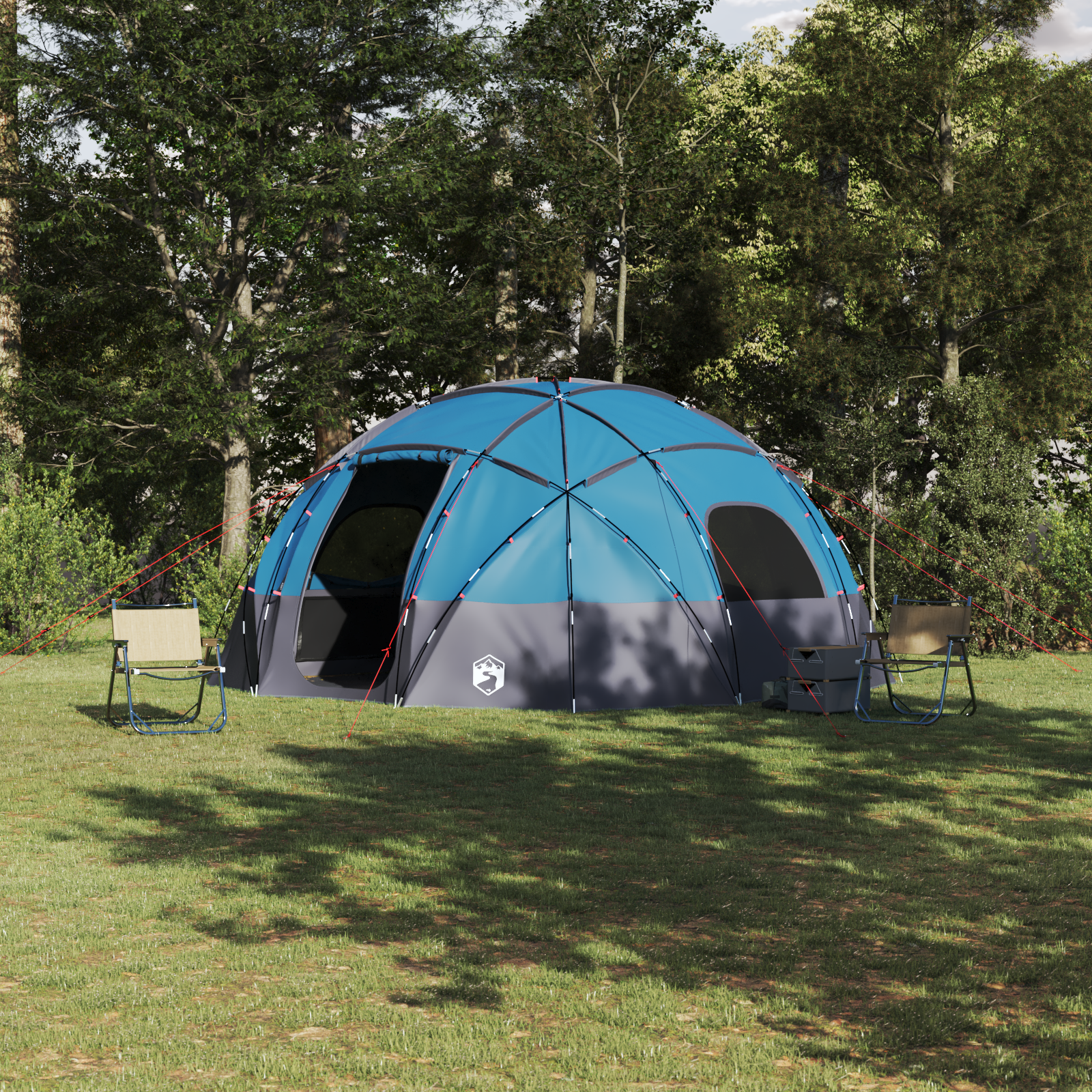 Tenda Da Campeggio Con Tetto Blu 475 X 475 X 235 Cm Poliestere