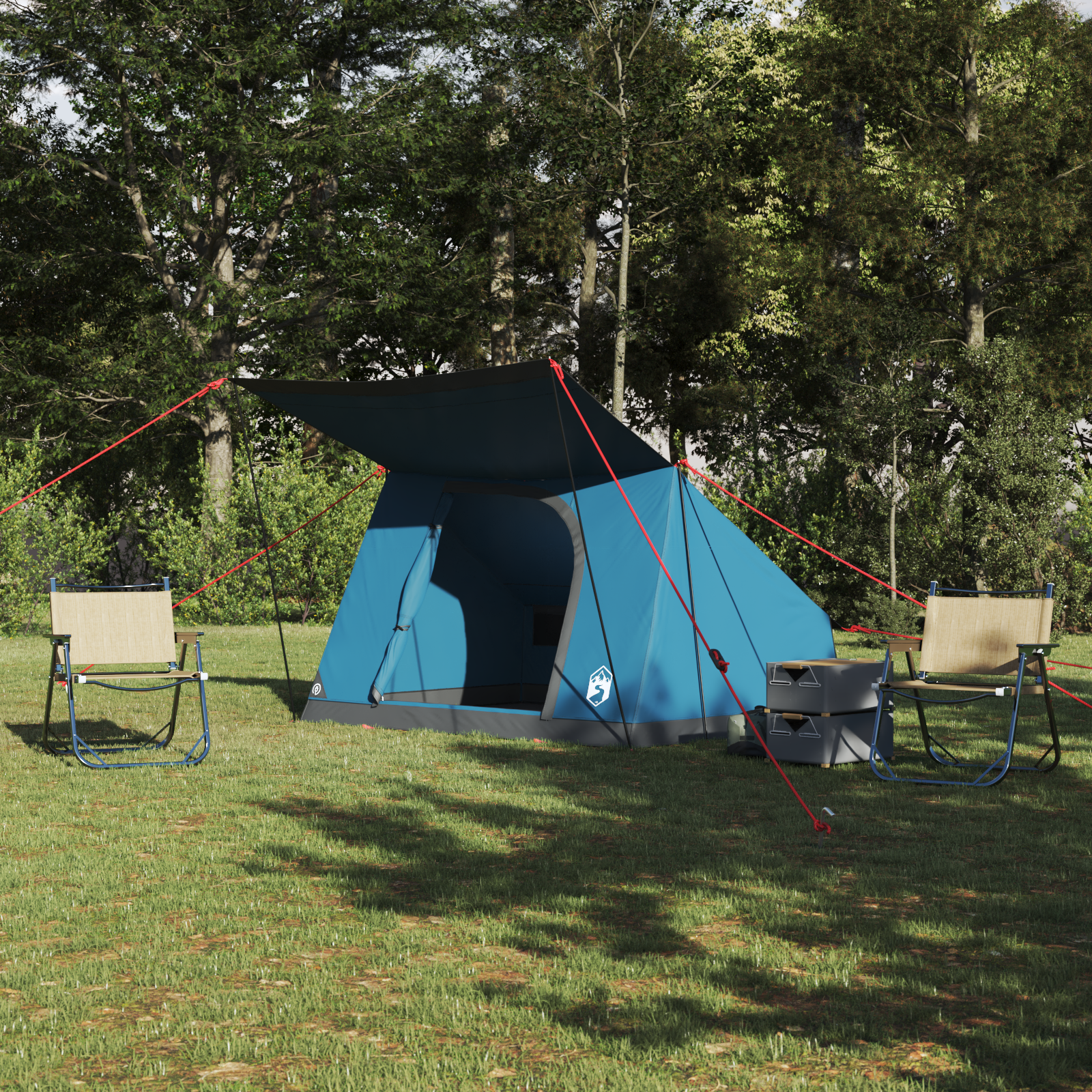 Tenda Da Campeggio Blu 223 X 163 X 130 Cm Poliestere