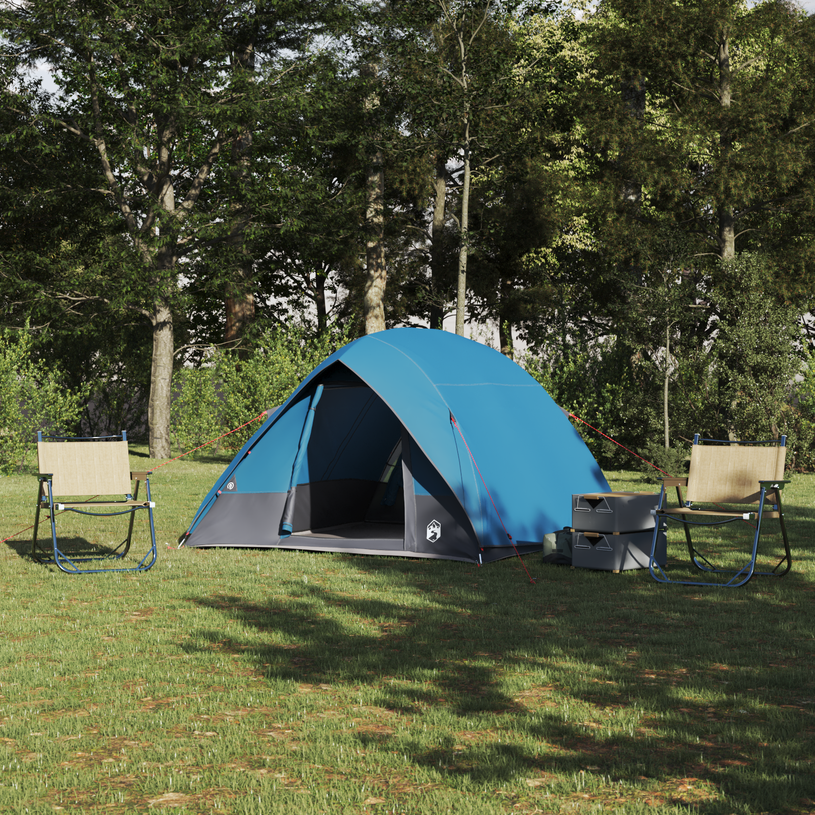 Tenda Da Campeggio Blu 320 X 275 X 190 Cm Poliestere