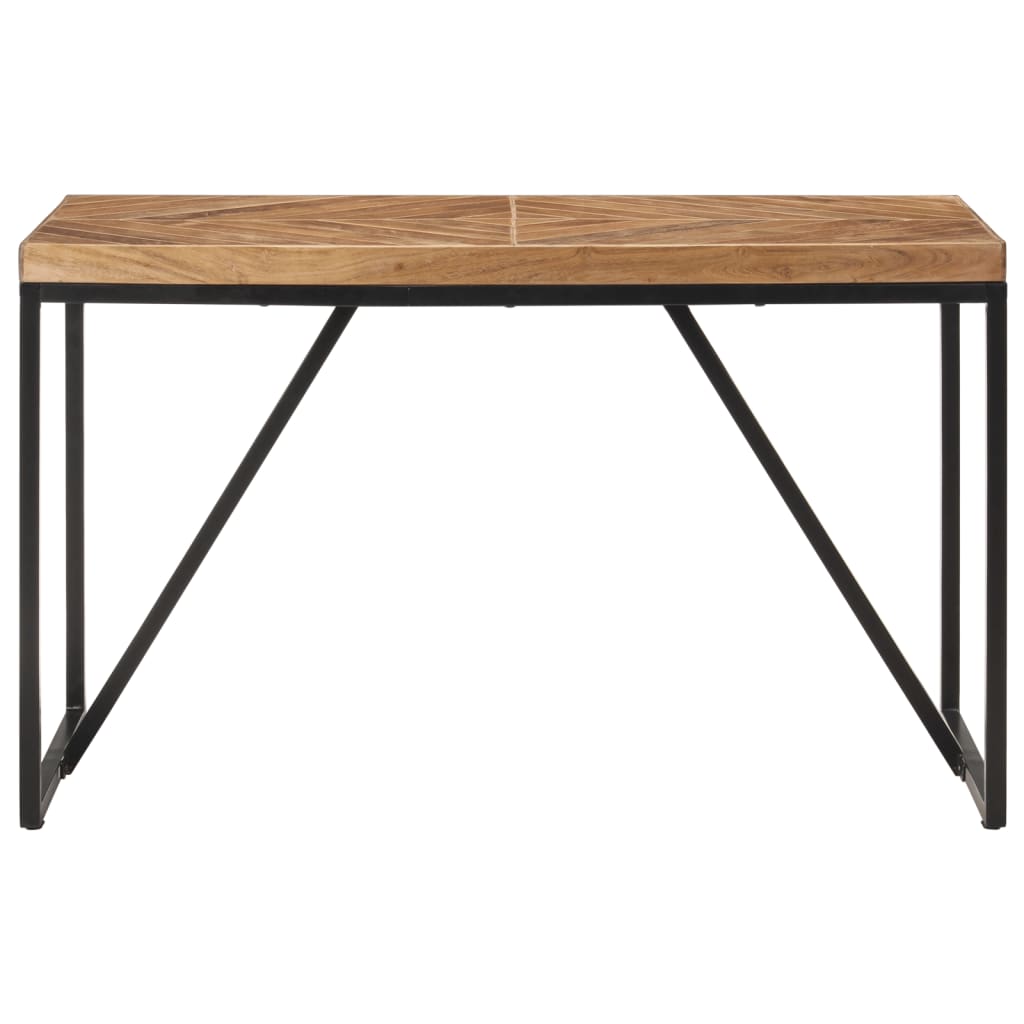 Tavolo Da Pranzo 120x60x76 Cm Legno Massello Di Acacia E Mango