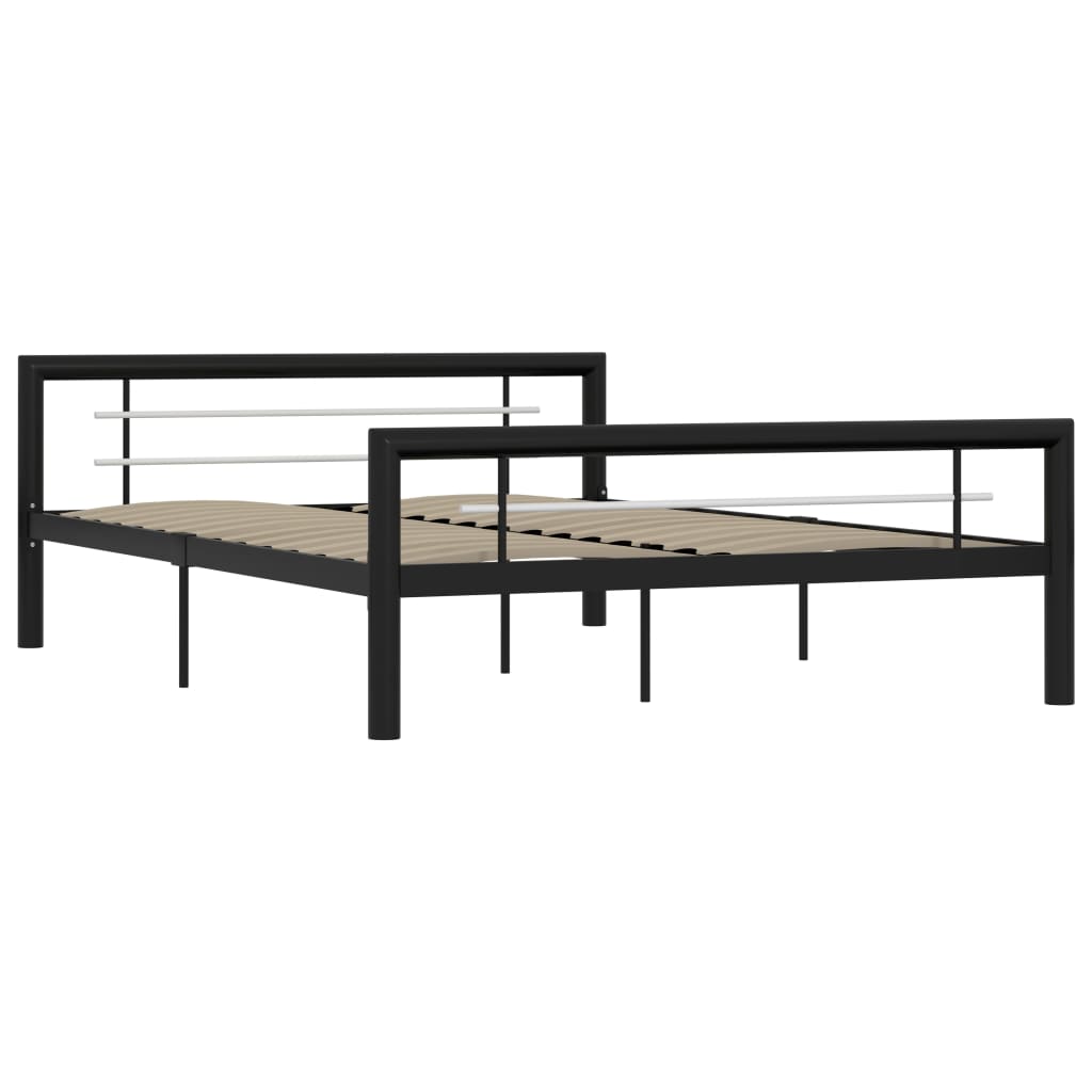 Giroletto Nero E Bianco In Metallo 160x200 cm
