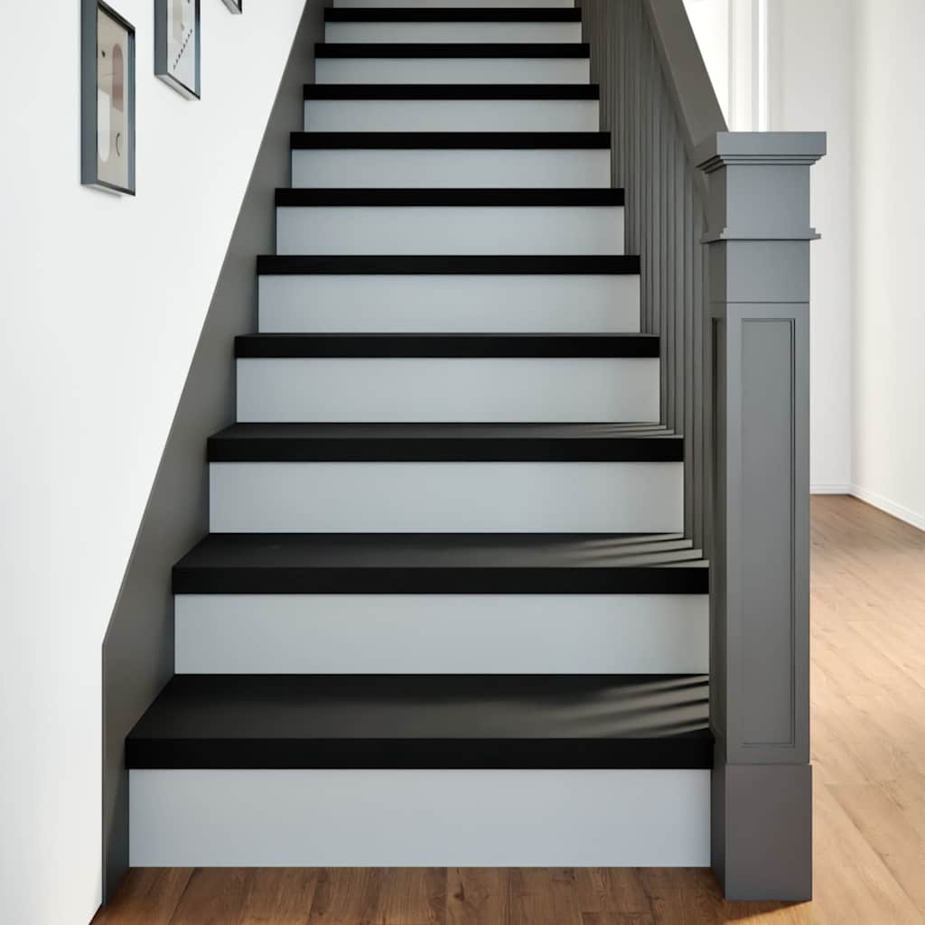 Gradini 8 Pz Marrone Scuro 80x25x2 Cm Legno Massello Rovere