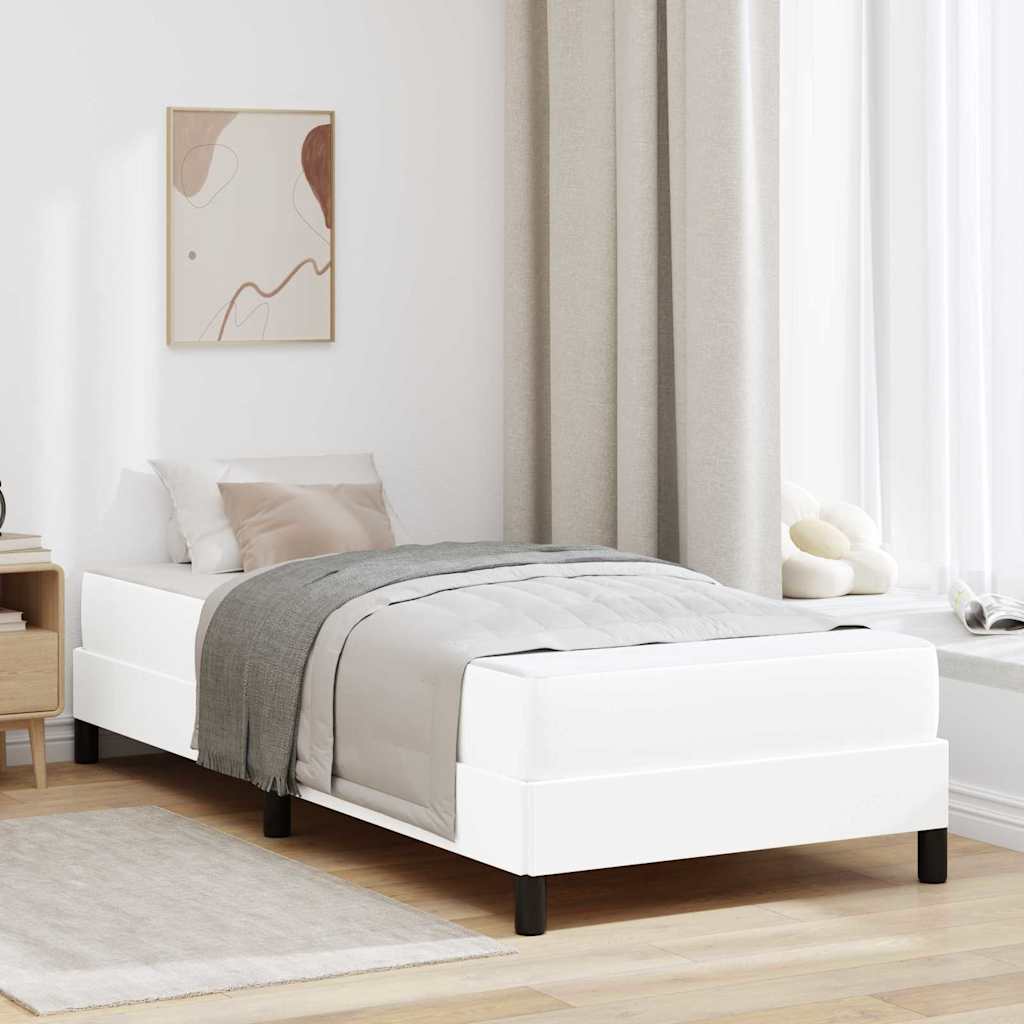 Letto Altro Bianco Puro 90 X 200 Cm Pelle Sintetica