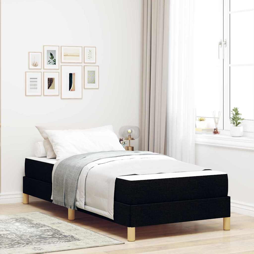 Letto A Molle Nero, Marrone 80 X 200 cm