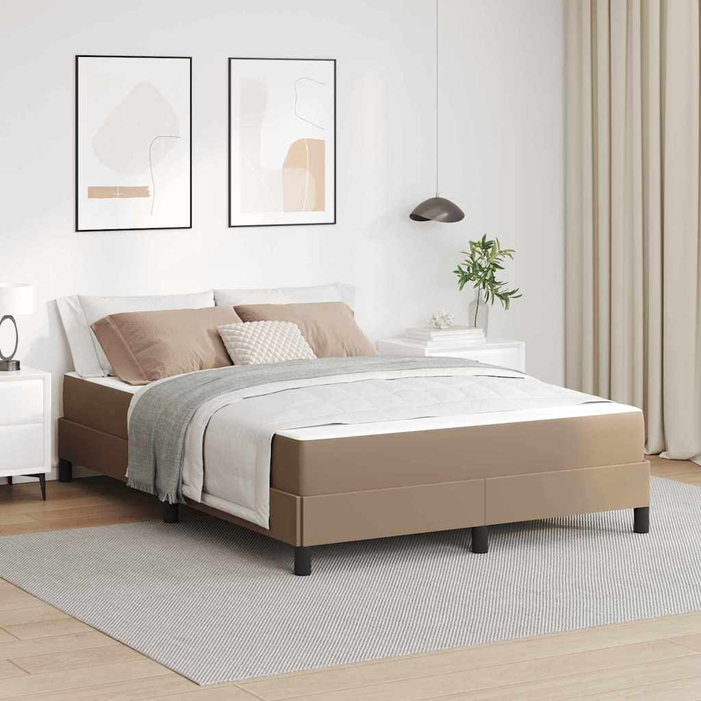 Letto Altro Cappuccino 140 X 200 Cm Pelle Sintetica