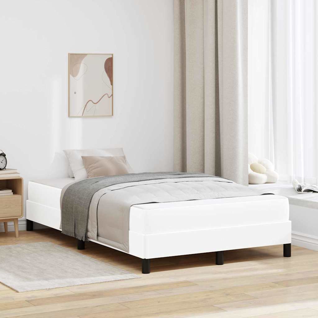 Letto Altro Bianco Puro 120 X 190 Cm Pelle Sintetica