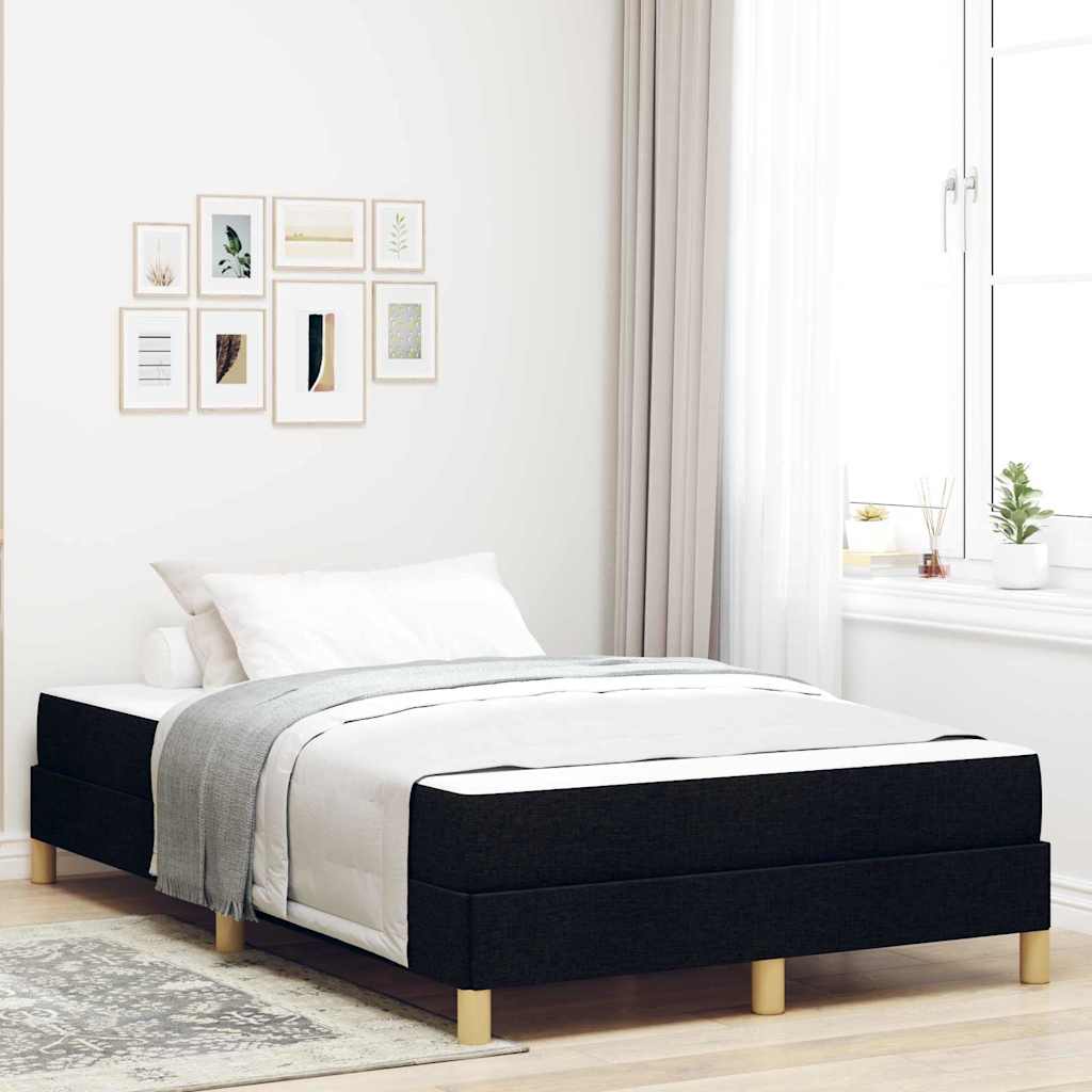 Letto A Molle Nero, Marrone 120 X 200 cm