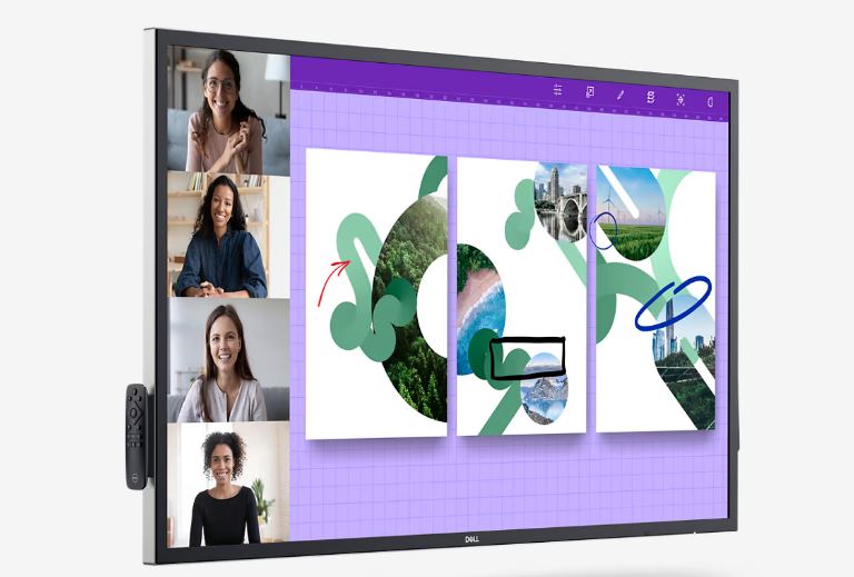 Dell 55 4k Interactive Touch Monitor P5524qt 138,8cm 138,80cm (54,64") Ips 3840x2160 16:9 350cd/m2 Hdmi Dp Usb [energieklasse F] (delL-P5524qt)