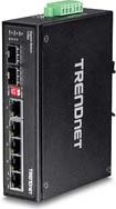 Trendnet TI-G62 - Switch - Nicht Verwaltet - 5 X 100/1000/10000 + 1 X Shared Gigabit Sfp + 1 X Sfp - An DiN-Schiene Montierbar, Wandmontierbar - Glei