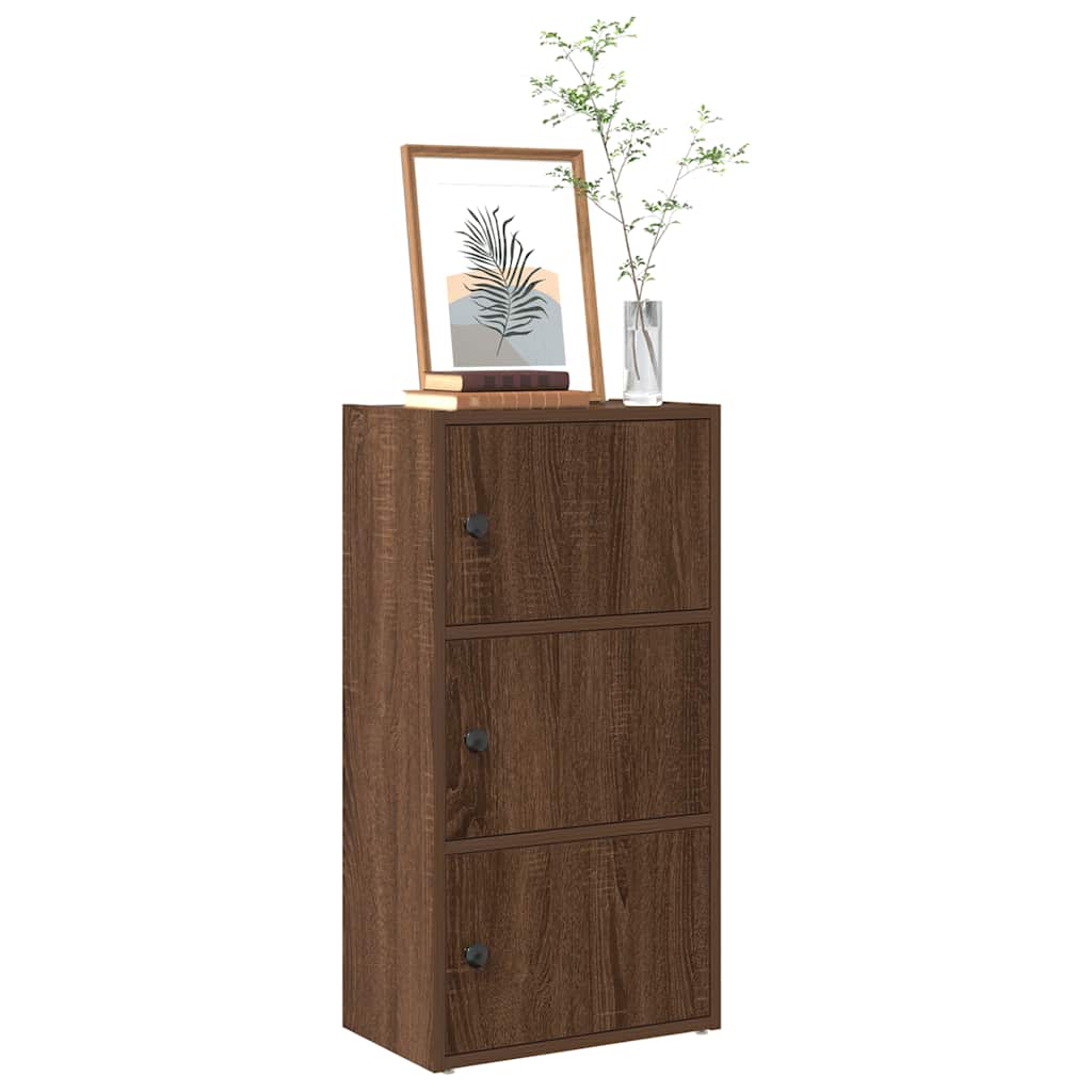 vidaXL Bücherregal Braun Eichen-Optik 40x24x77 cm Holzwerkstoff