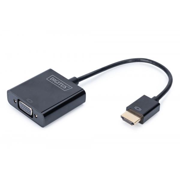 Adattatore HDMI con VGA Digitus DA-70461 Nero