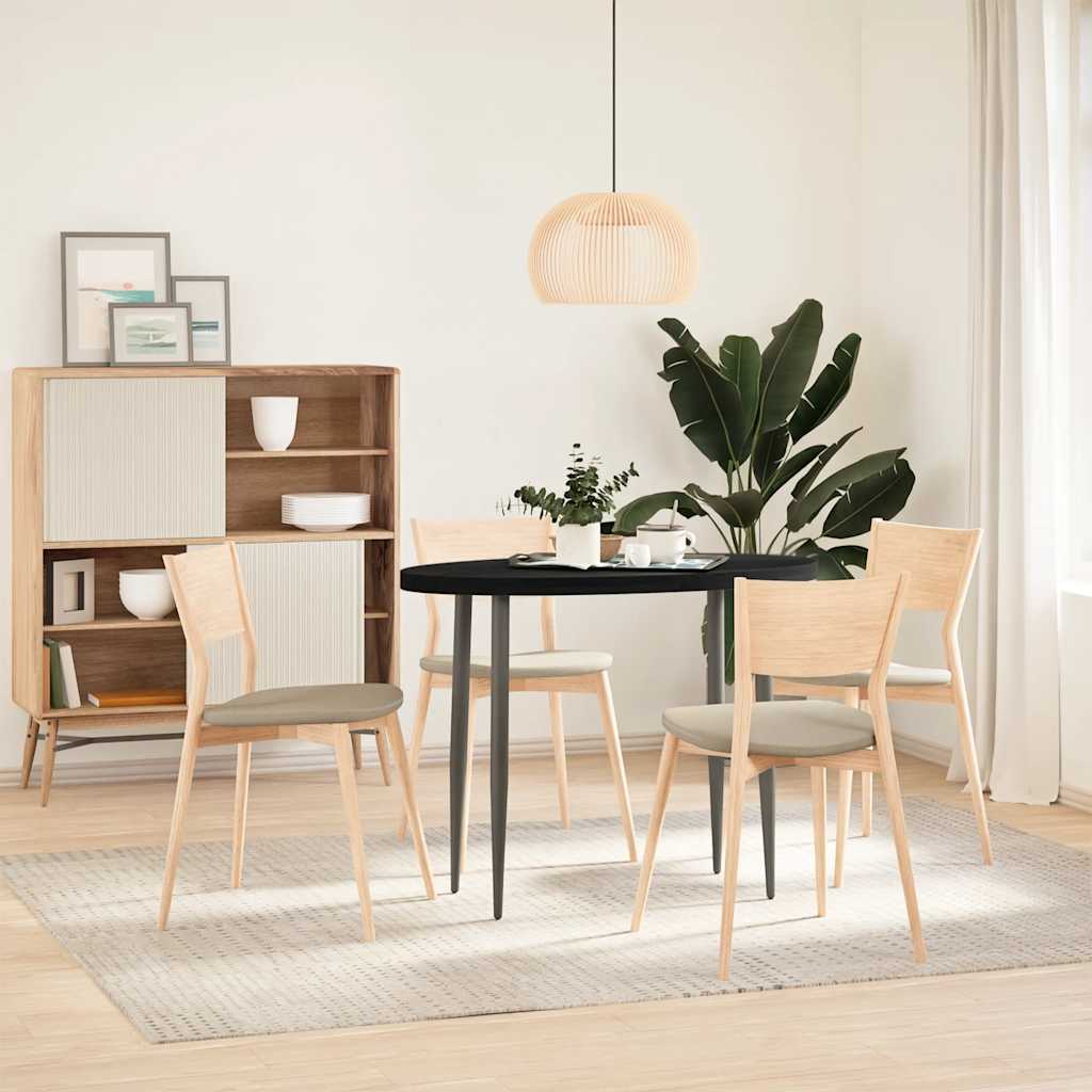 vidaXL Tablero de mesa ovalado madera maciza de roble 100x50x4 cm - Image 3